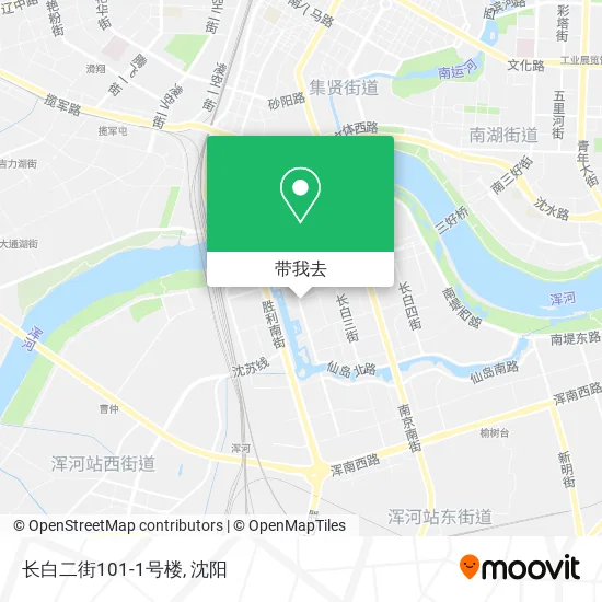 长白二街101-1号楼地图