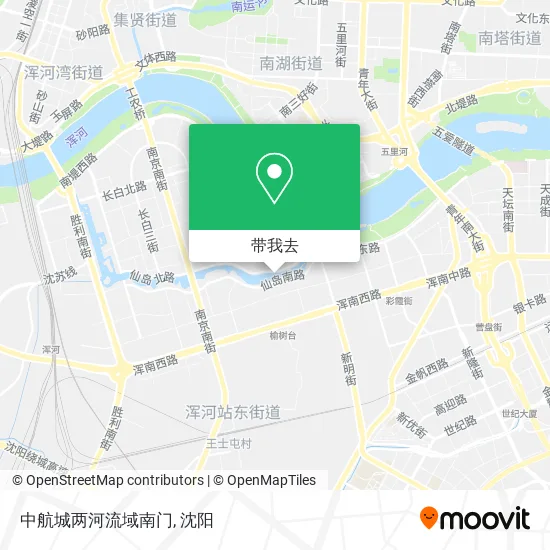 中航城两河流域南门地图