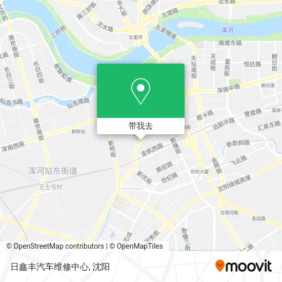 日鑫丰汽车维修中心地图