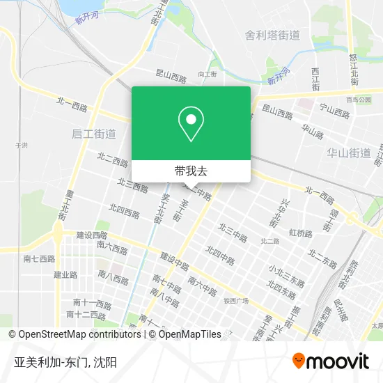亚美利加-东门地图