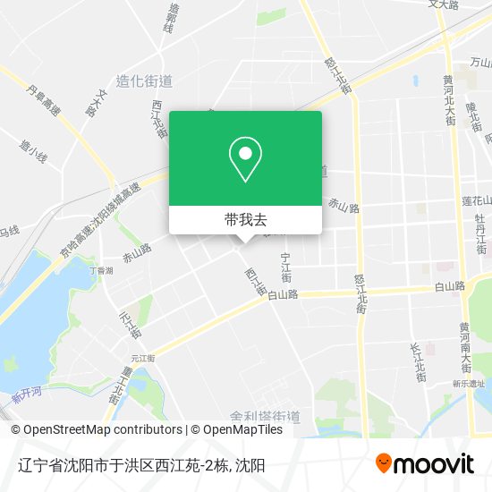 辽宁省沈阳市于洪区西江苑-2栋地图