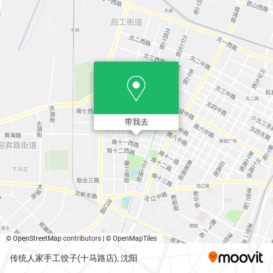 传统人家手工饺子(十马路店)地图