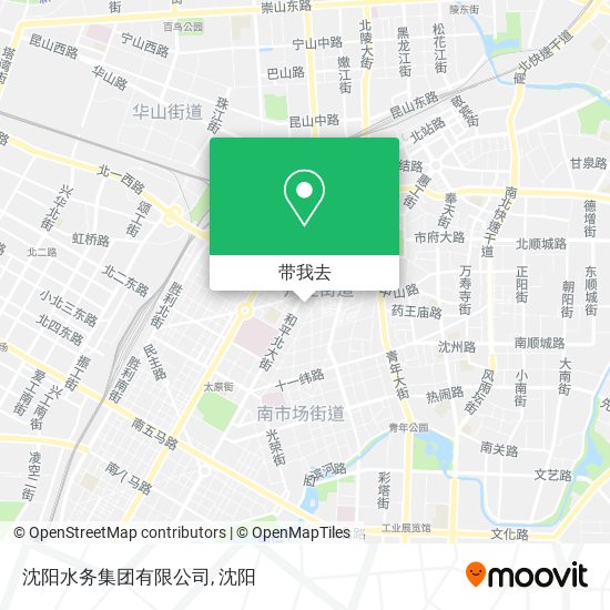 沈阳水务集团有限公司地图