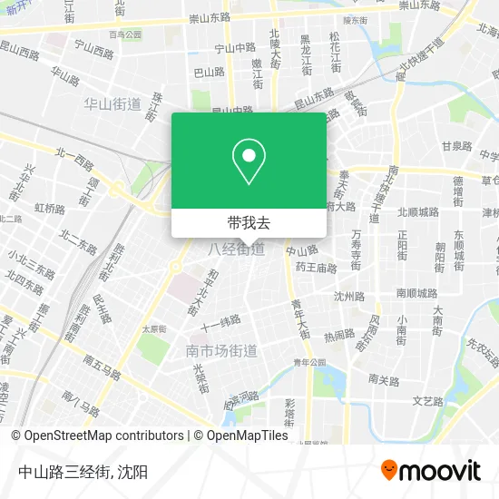 中山路三经街地图