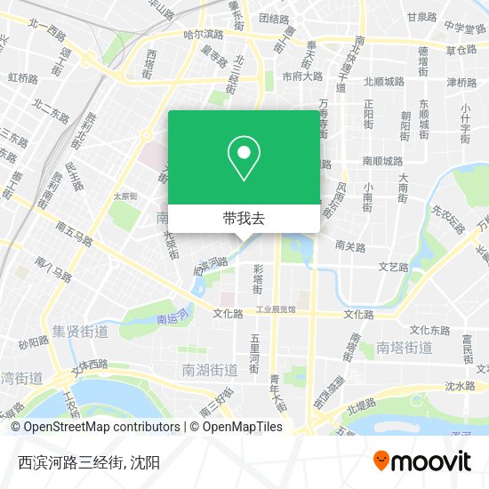 西滨河路三经街地图