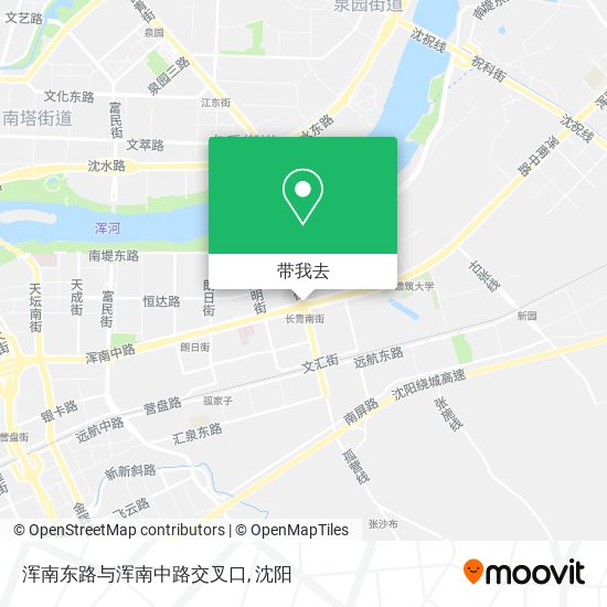 浑南东路与浑南中路交叉口地图