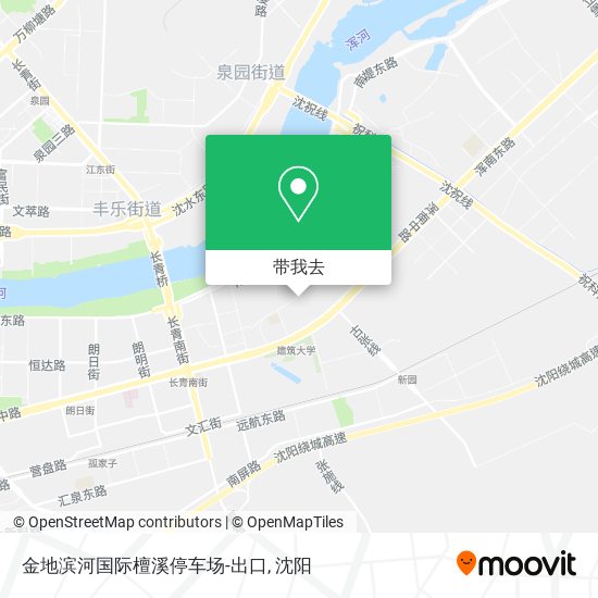 金地滨河国际檀溪停车场-出口地图
