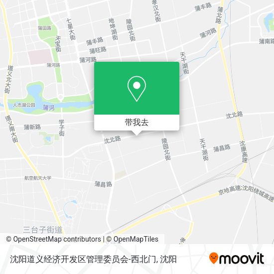 沈阳道义经济开发区管理委员会-西北门地图