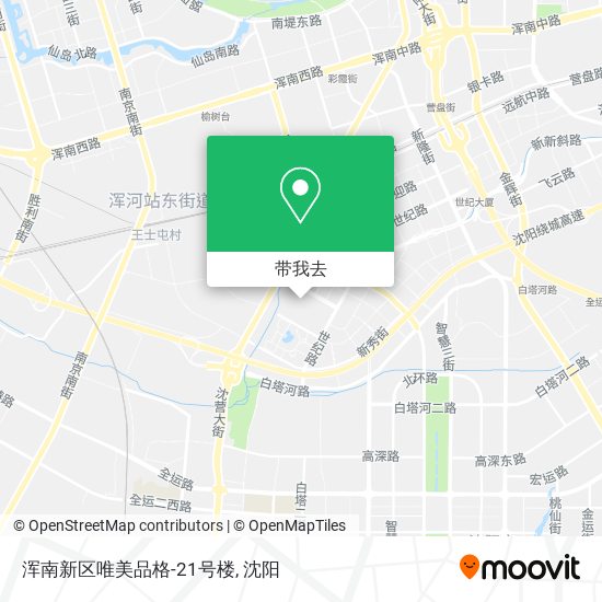 浑南新区唯美品格-21号楼地图