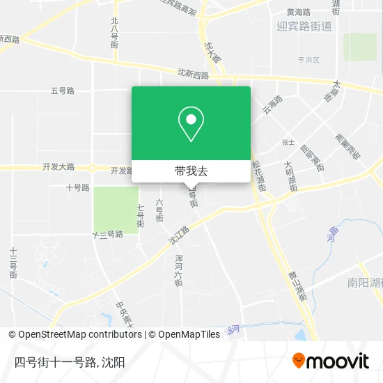 四号街十一号路地图