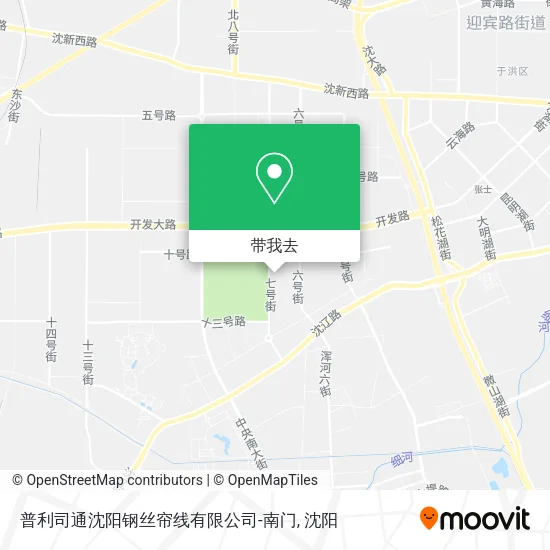 普利司通沈阳钢丝帘线有限公司-南门地图