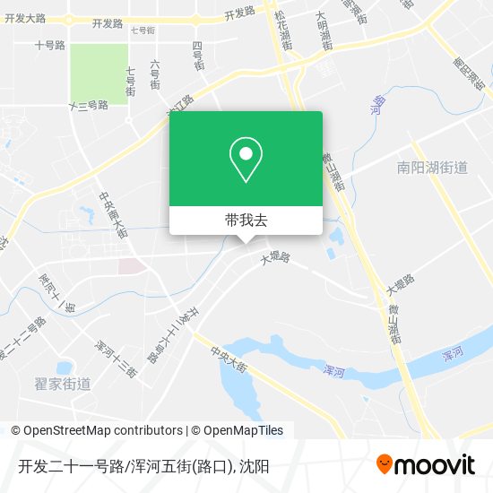 开发二十一号路/浑河五街(路口)地图