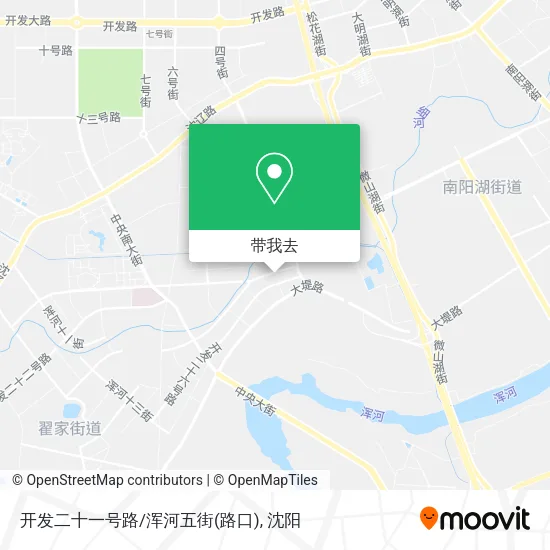开发二十一号路/浑河五街(路口)地图
