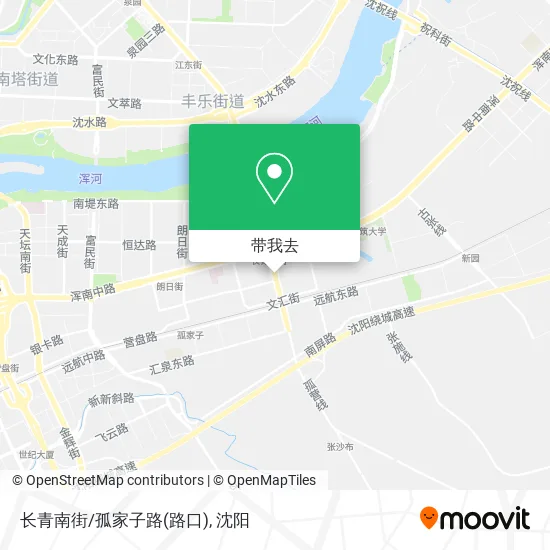 长青南街/孤家子路(路口)地图