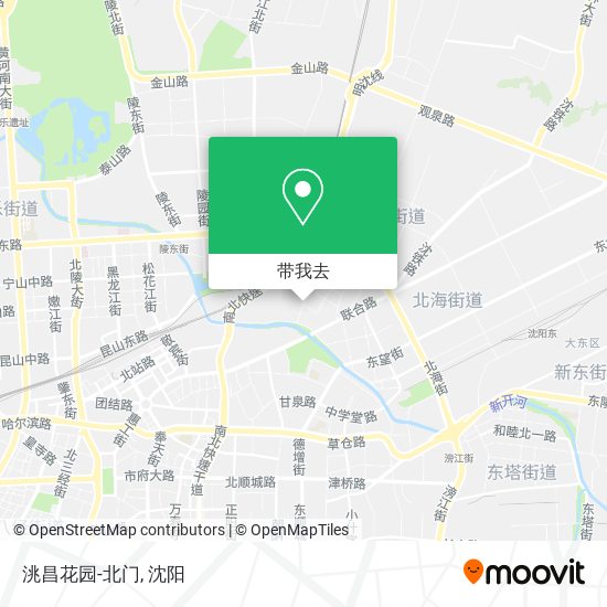 洮昌花园-北门地图