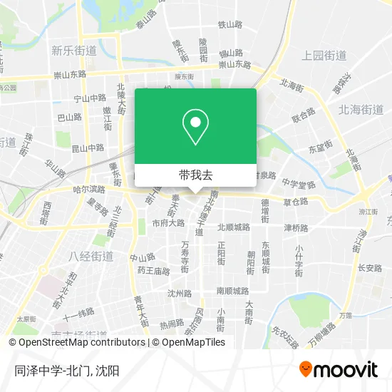 同泽中学-北门地图