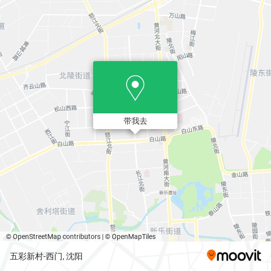 五彩新村-西门地图