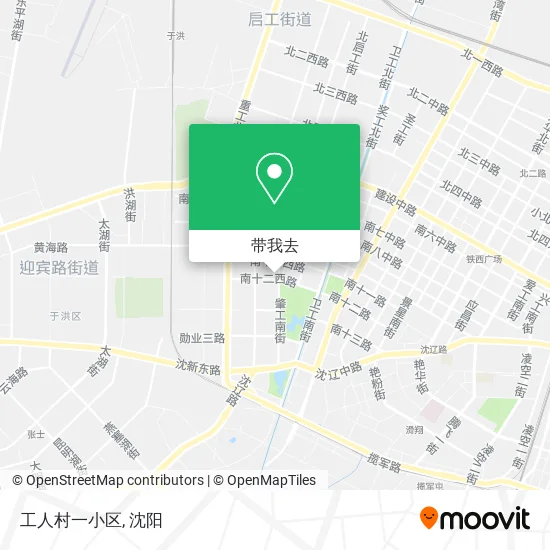 工人村一小区地图