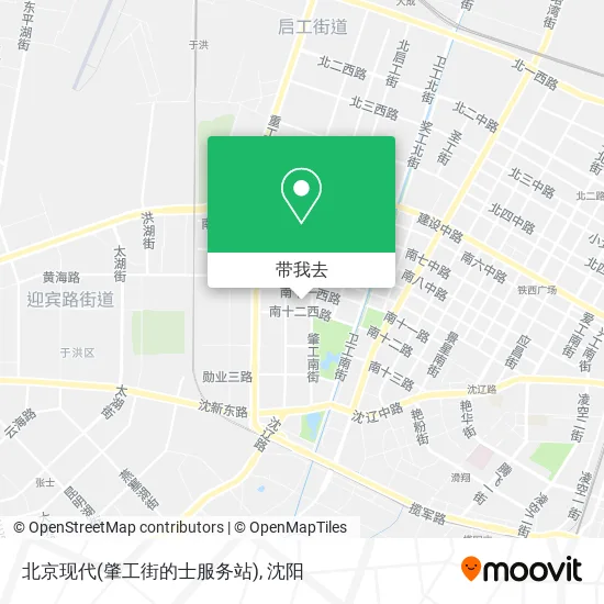 北京现代(肇工街的士服务站)地图
