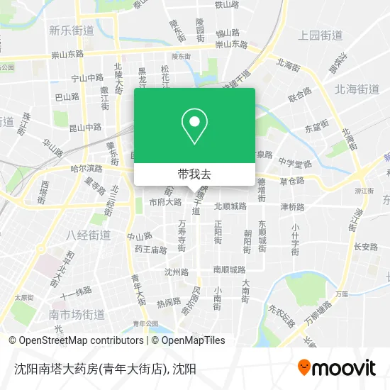 沈阳南塔大药房(青年大街店)地图