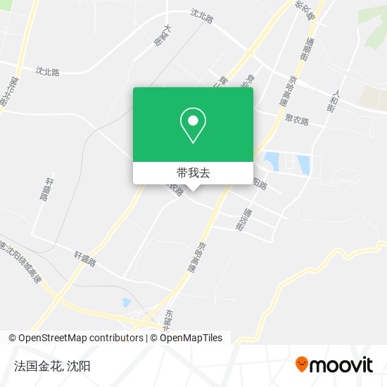 法国金花地图