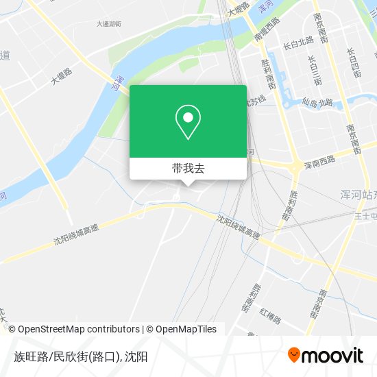 族旺路/民欣街(路口)地图