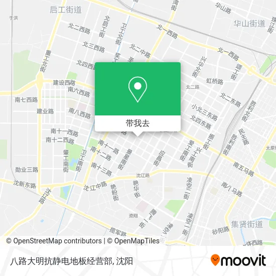 八路大明抗静电地板经营部地图