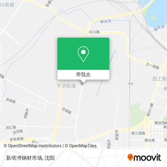 新塔湾钢材市场地图