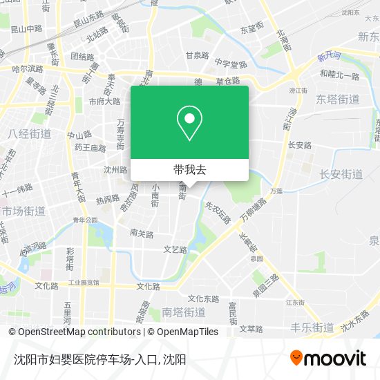 沈阳市妇婴医院停车场-入口地图