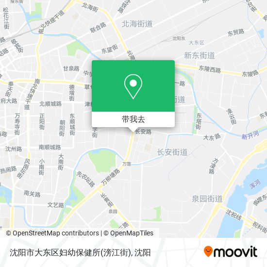 沈阳市大东区妇幼保健所(滂江街)地图