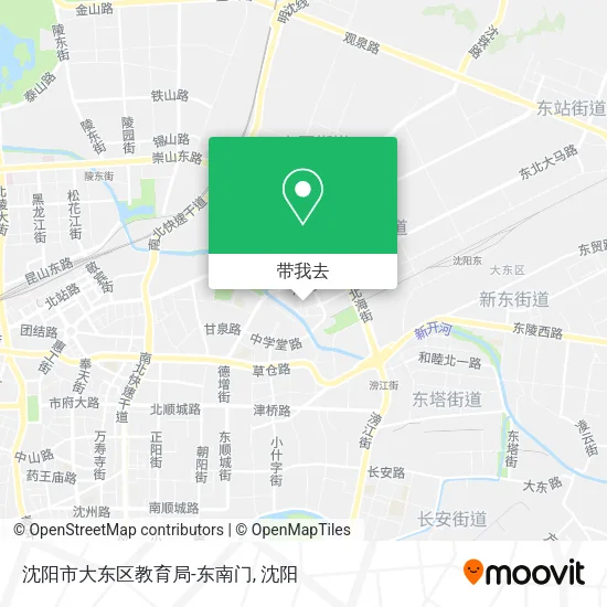 沈阳市大东区教育局-东南门地图