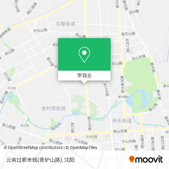 云南过桥米线(香炉山路)地图