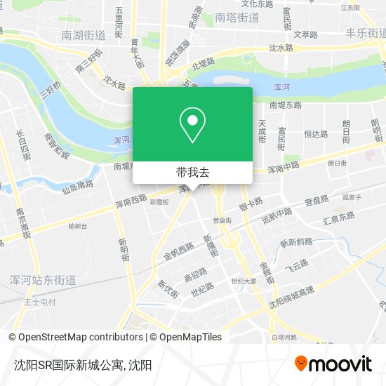 沈阳SR国际新城公寓地图