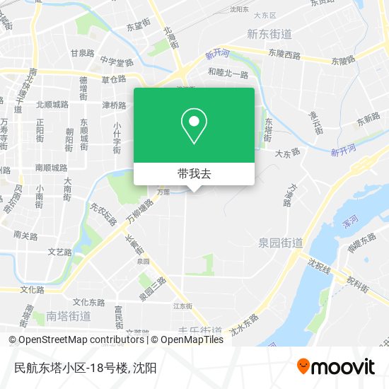 民航东塔小区-18号楼地图