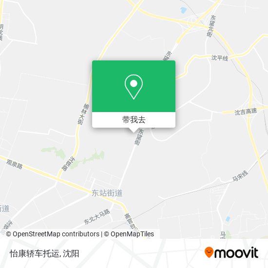怡康轿车托运地图