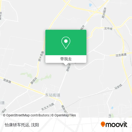 怡康轿车托运地图