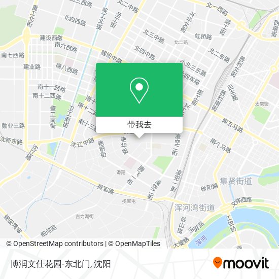 博润文仕花园-东北门地图