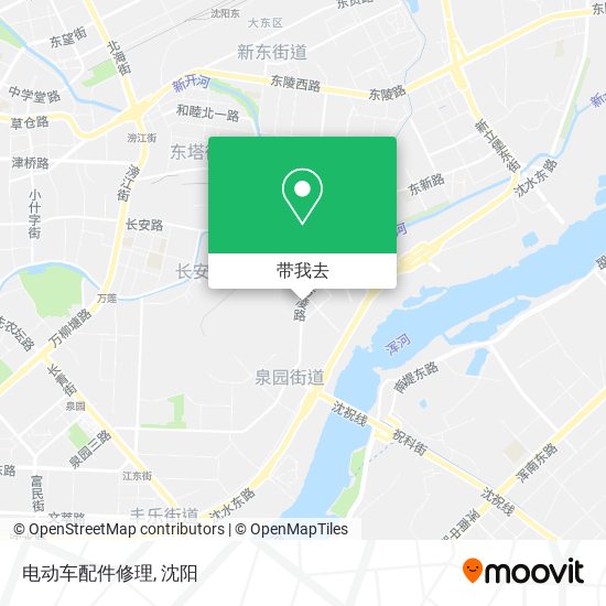 电动车配件修理地图