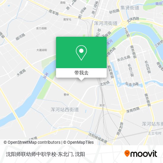 沈阳师联幼师中职学校-东北门地图