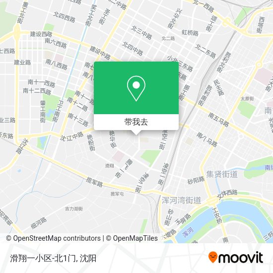 滑翔一小区-北1门地图