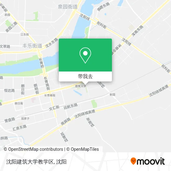 沈阳建筑大学教学区地图