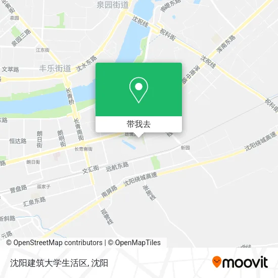 沈阳建筑大学生活区地图