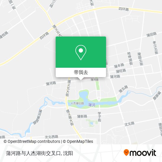 蒲河路与人杰湖街交叉口地图