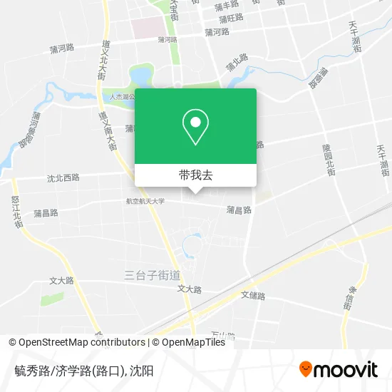 毓秀路/济学路(路口)地图