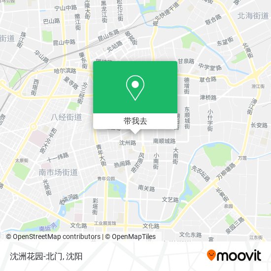 沈洲花园-北门地图