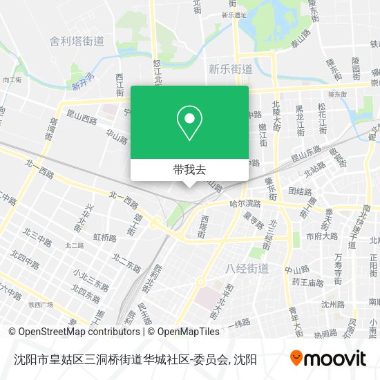 沈阳市皇姑区三洞桥街道华城社区-委员会地图