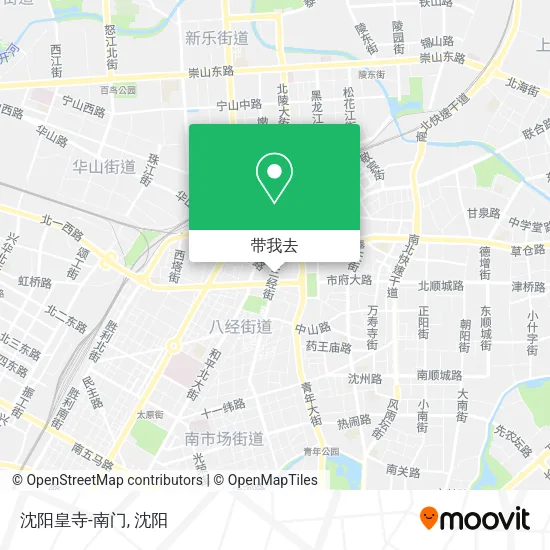 沈阳皇寺-南门地图