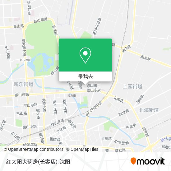 红太阳大药房(长客店)地图