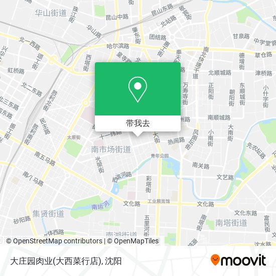 大庄园肉业(大西菜行店)地图