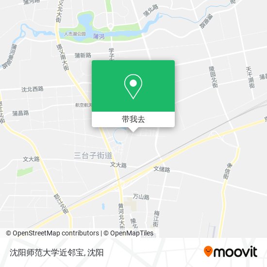 沈阳师范大学近邻宝地图